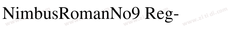 NimbusRomanNo9 Reg字体转换